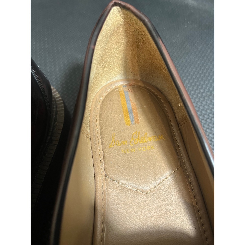 Sam Edelman Laurs Loafers Womens 8 Chestnut Lug Sole Chunky Dark Academia Preppy - Picture 6 of 8